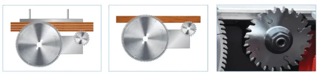 PCD conical scoring saw blades